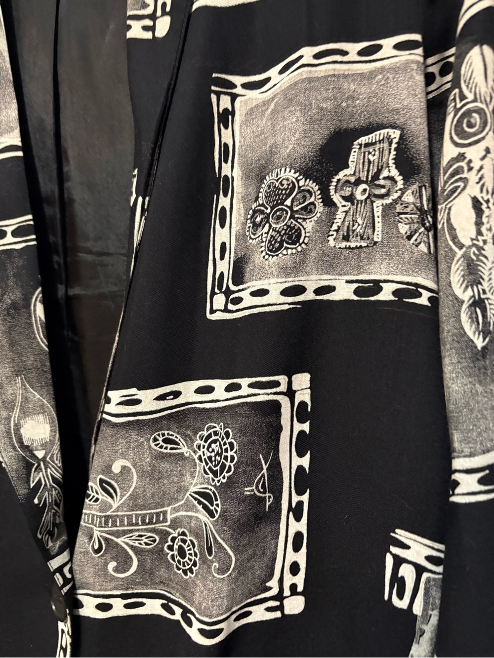 Women's Black & White Graphic Print Blazer Jacket #2433 - Picture 2 of 9